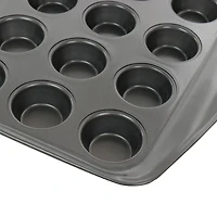 Gibson Baker's Friend™ 24 Cup Nonstick Steel Mini Muffin Pan