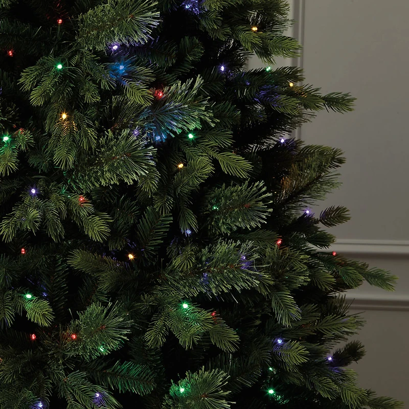 7.5ft. Pre-Lit Hunter Spruce Artificial Christmas Tree, Color Changing LED Lights by Ashland®