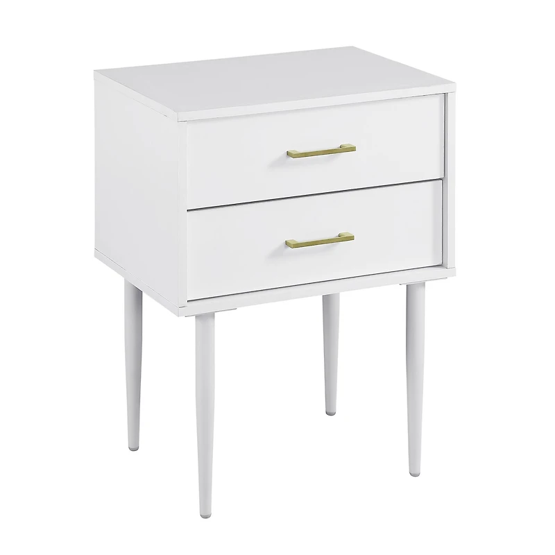 Walker Edison White Modern Nightstand