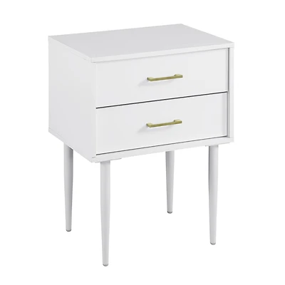 Walker Edison White Modern Nightstand