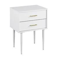 Walker Edison White Modern Nightstand