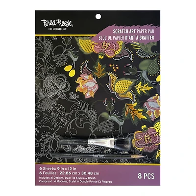 Brea Reese™ 9" x 12" Fall Icons Scratch Art Paper Pad