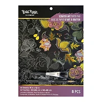 Brea Reese™ 9" x 12" Fall Icons Scratch Art Paper Pad