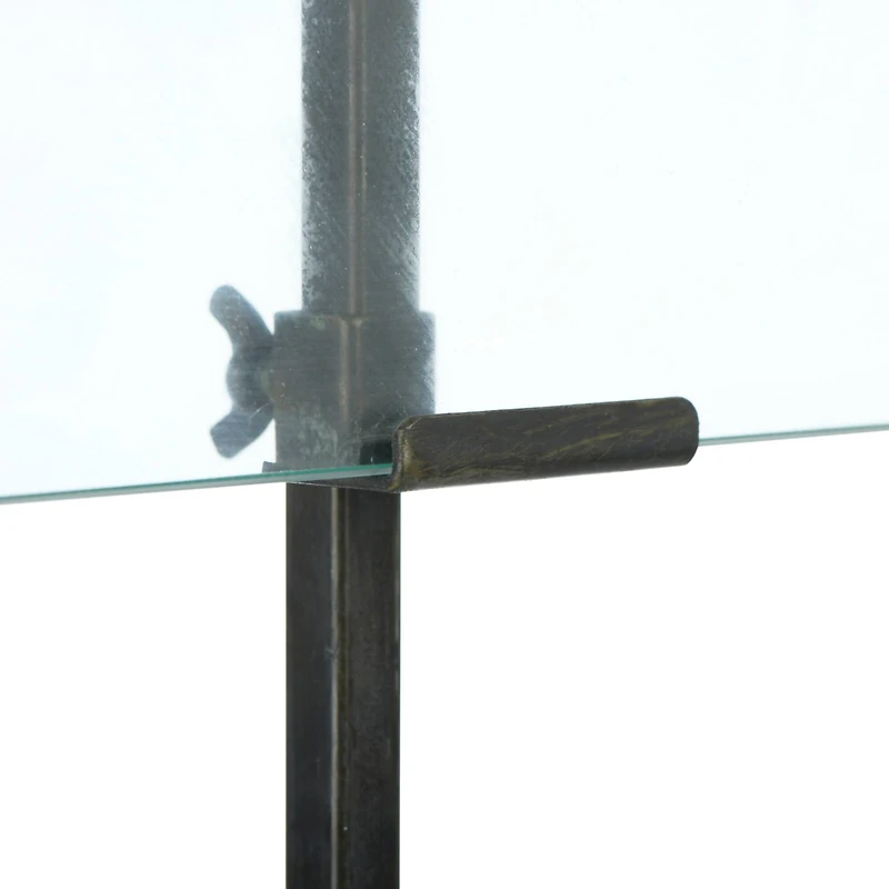 Hello Honey® Black Adjustable Metal Stand & Glass 10" x 16.75" Floating Photo Frame