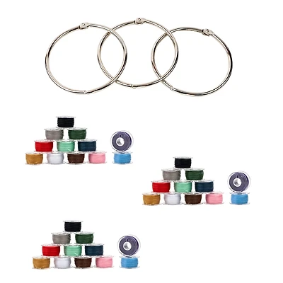 SINGER® Class 15 Sewing Bobbin & Storage Rings Set