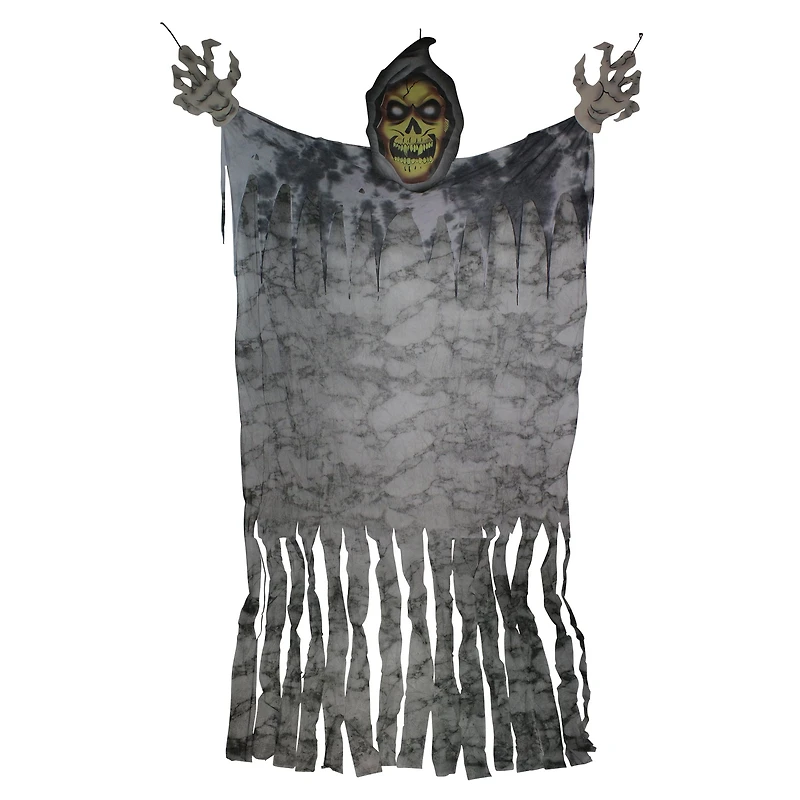11ft. Eerie Grim Reaper with Large Hands Hanging Halloween Decoration