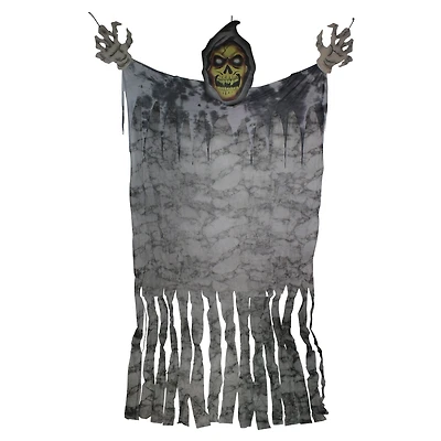 11ft. Eerie Grim Reaper with Large Hands Hanging Halloween Decoration
