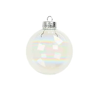 6 Pack 2.5" Iridescent Glass Ball Ornaments by Ashland