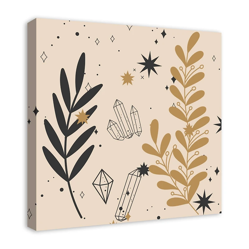 Leaf Crystals 7 24" x 24" Canvas Wall Art