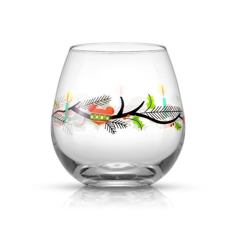 JoyJolt® Disney® 15oz. Mickey Mouse Joy O Joy Stemless Wine Glass, 4ct.