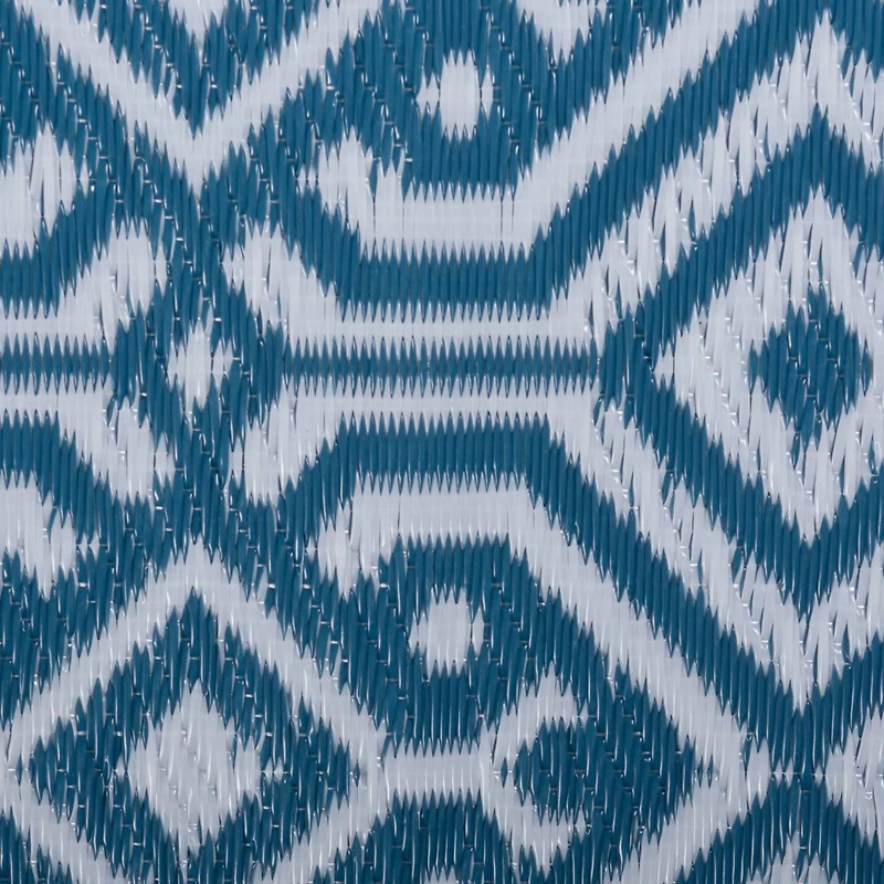 DII® Blue Moroccan Outdoor Rug, 4ft. x 6ft.