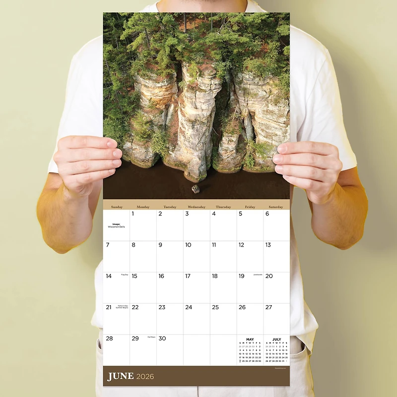 2026 Wisconsin Wall Calendar