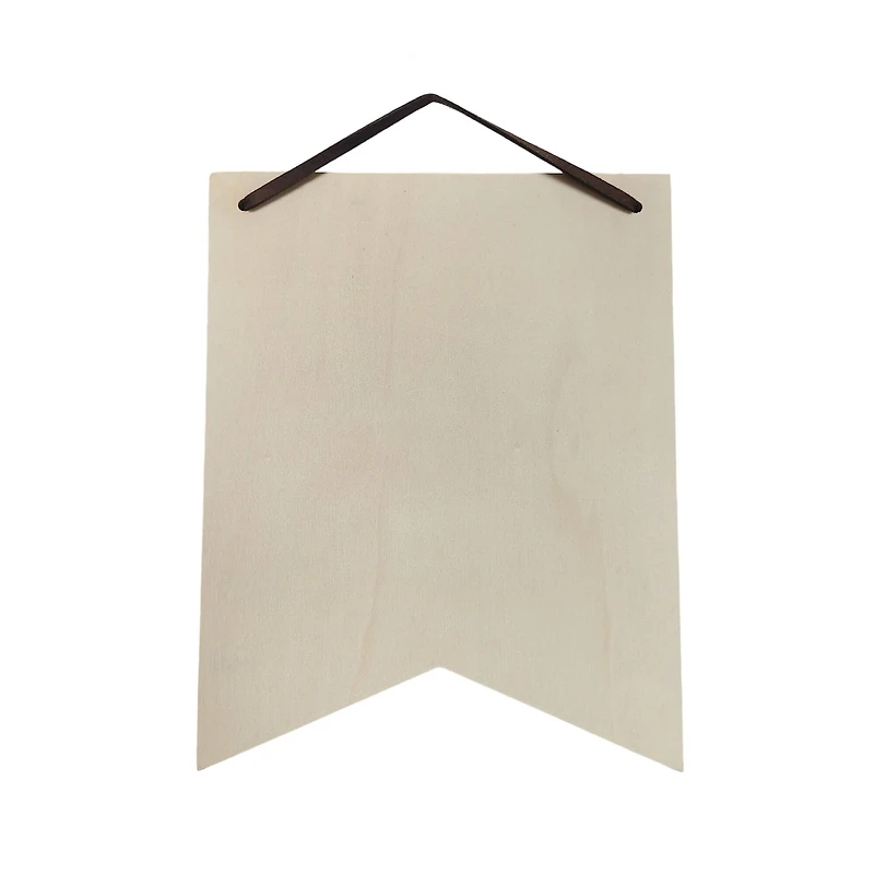 8" Unfinished Ribbon Plywood Plaque by Make Market®