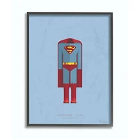 Stupell Industries Superman Fashion Design Wall Accent with Black Frame