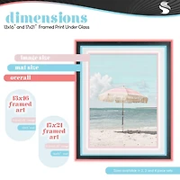 Stupell Industries Merry Christmas Door & Tree Framed Print Under Glass Wall Art