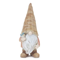 9" Wicker Gnome Figurine Set
