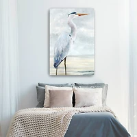 Beach Blue Heron II Canvas Giclee