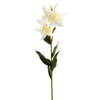 37" White Lily Stem by Ashland®