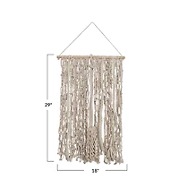 Hello Honey® Natural Cotton Macramé Wall Hanging