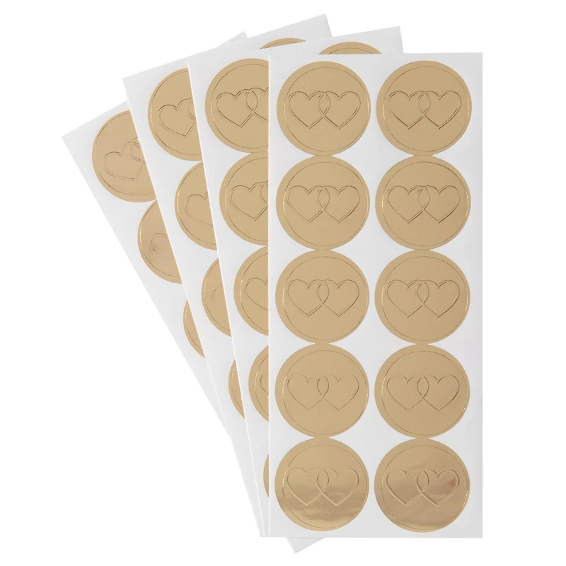 Gold Hearts Envelope Seals by Recollections™