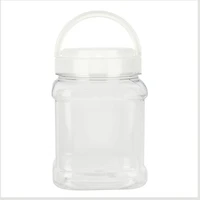 Clear Plastic Jar with Handle by Bead Landing