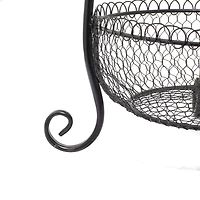 33" Black Iron Farmhouse 3 Tier Tray Stand