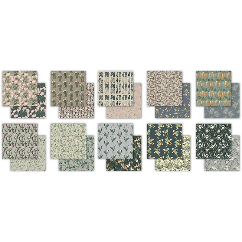 Craft Consortium Double-Sided Paper Pad 6" x 6" 40 ct. Gardeners Delight