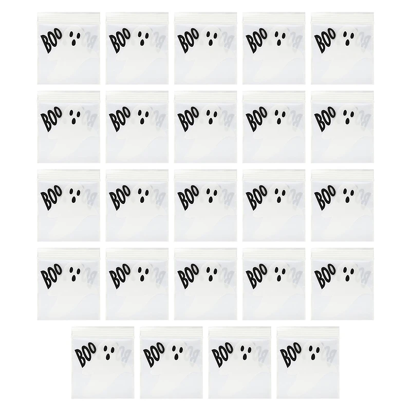 Boo Ghost Zip Treat Bags, 24ct. by Makery™