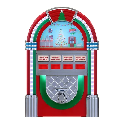 9" Red Retro Jukebox