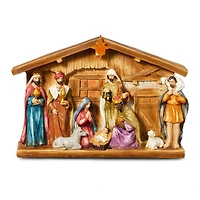 Glitzhome® 9" Nativity Décor