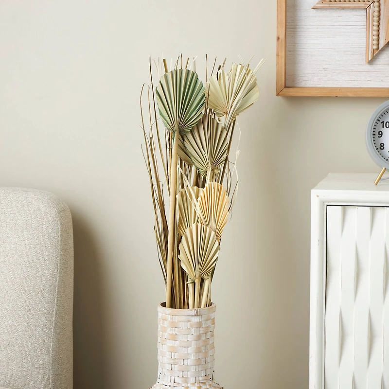 3ft. Brown Dried Plant Palm Leaf Natural Foliage with Grass