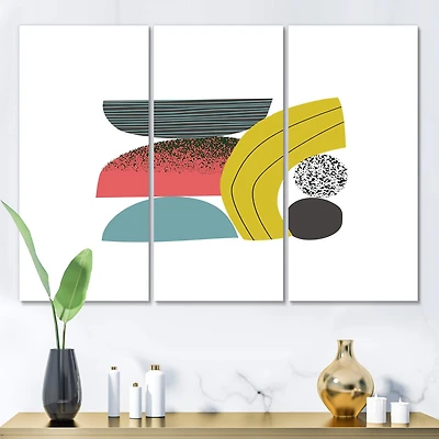 Designart - Colorful Geometric Abstract Art Collage II