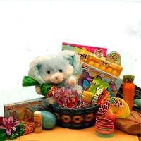 Boy Bunny Hugs Easter Basket