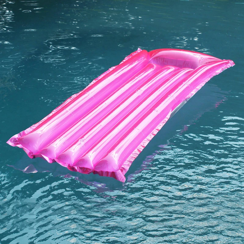 Swimline 6ft. Pink Inflatable Reflective Sun Tanner Pool Float