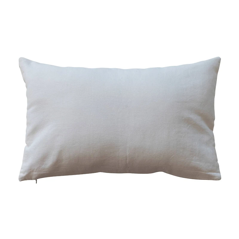 Hello Honey® 20" x 12" Naughty Corner Cotton Slub Lumbar Pillow with Tufting
