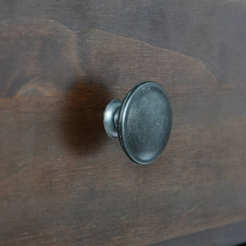 Hello Honey® 22" Walnut Finish Shaker Wood Farmhouse Nightstand