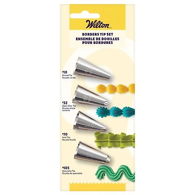Wilton™ 4-Piece Cake Decorating Tip Set for Borders