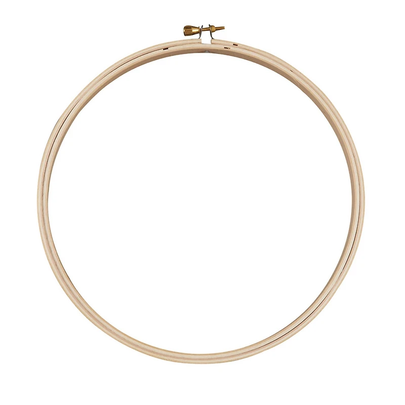 Round Bamboo Embroidery Hoop by Loops & Threads™