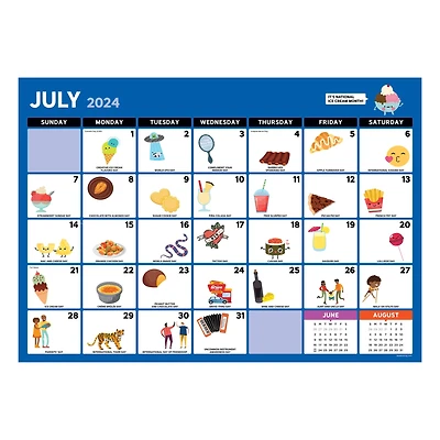TF Publishing 2024-2025 Every Day's A Holiday Medium Desk Pad Calendar