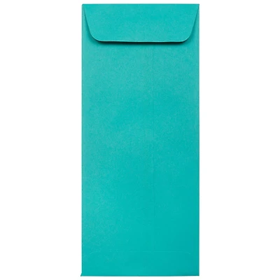 JAM Paper #10 Sea Blue Recycled Policy Business Envelopes, 25ct.