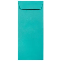 JAM Paper #10 Sea Blue Recycled Policy Business Envelopes, 25ct.