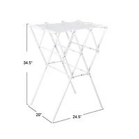 Household Essentials 34" White Clothes Drying Rack