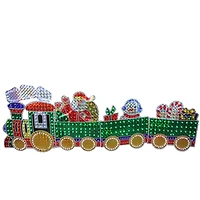 8.5ft. Holographic LED Lighted Motion Train Set Outdoor Christmas Decoration