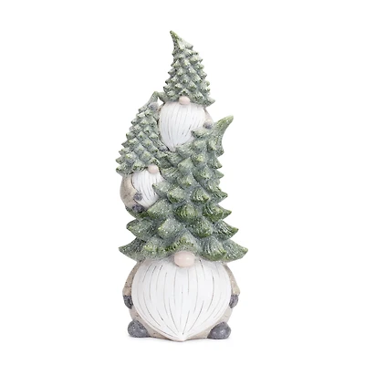 23.5" Stacked Gnomes Figurine