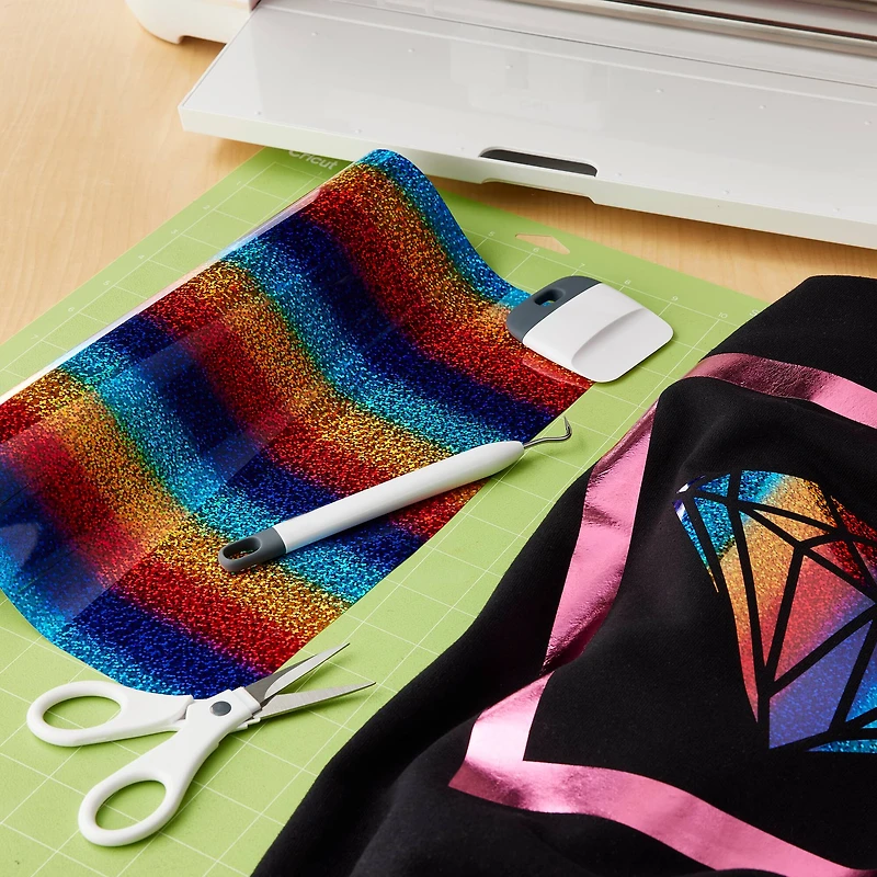 Siser® Holographic Heat Transfer Vinyl Roll, Rainbow