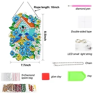 Sparkly Selections Love Birds and Birdhouse Wreath Diamond Painting