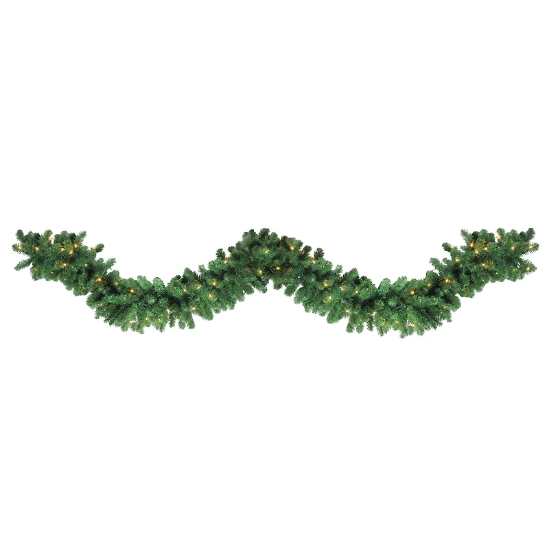 27ft. Pre-Lit LED Artificial Olympia Pine Garland