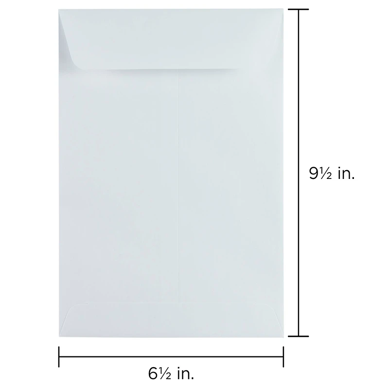 JAM Paper 6.5" x 9.5" White Open End Catalog Commercial Envelopes