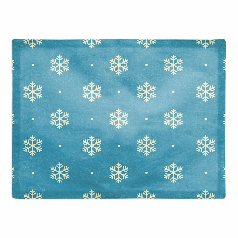 Simple Snowflake 18x14 Poly Twill Placemat
