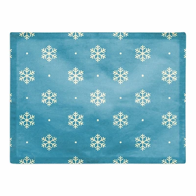 Simple Snowflake 18x14 Poly Twill Placemat